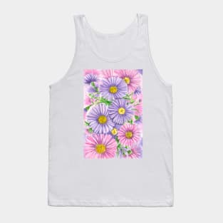 Pink and purple flowers Tank Top